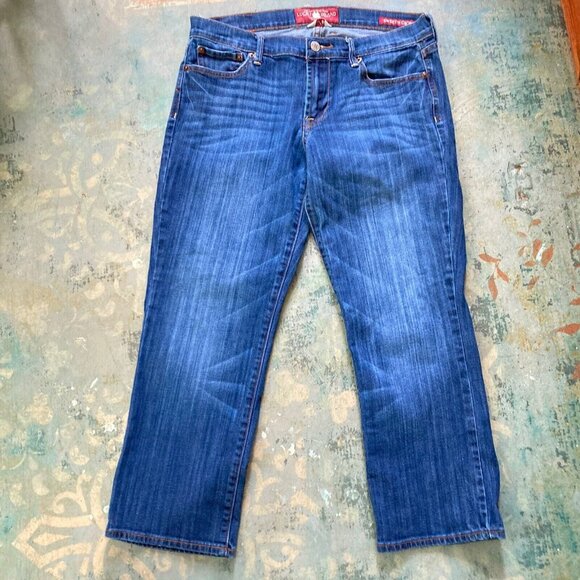 Lucky Brand Denim - Lucky Brand Jeans Womens Blue Denim Sweet' N Crop Mid Rise 10/30